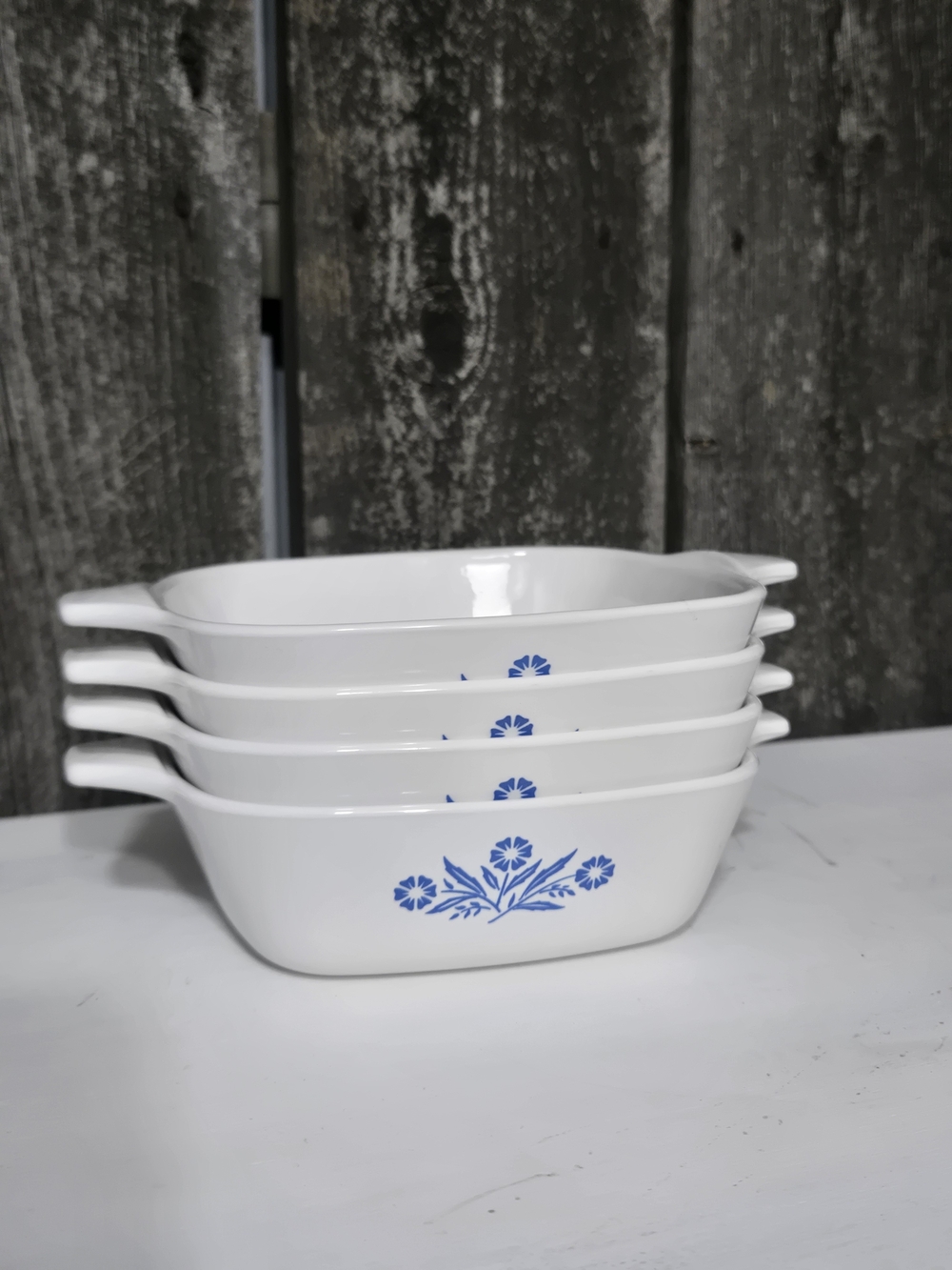 Vintage CorningWare Blue Cornflower Petite Dishes Set Of 4 - Picture 2 of 3
